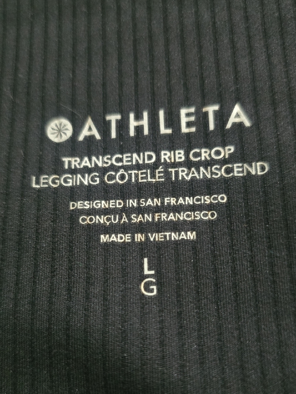 Athleta Transcend Rib Crop - Picture 2 of 3